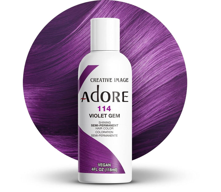 Shining Culoare de păr semipermanentă, 196 Albastru cer Vopsea pentru par Naty Shop 114 Piatră prețioasă violet 118 Ml (1 pachet)