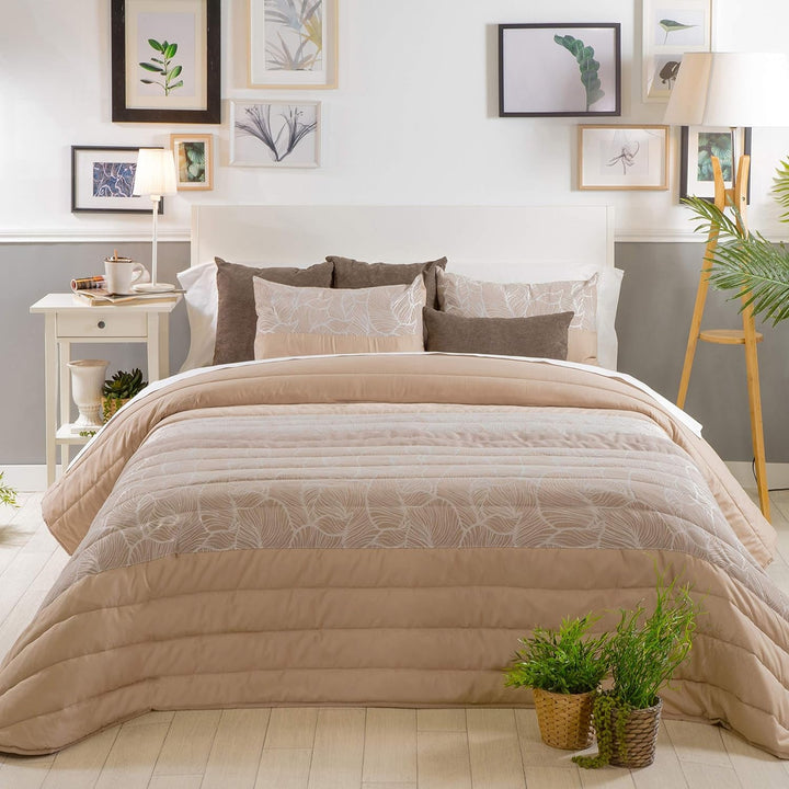 Sancarlos Spring 1 cuvertură, de culoare crem, pentru paturi cu lățimea de 105 cm