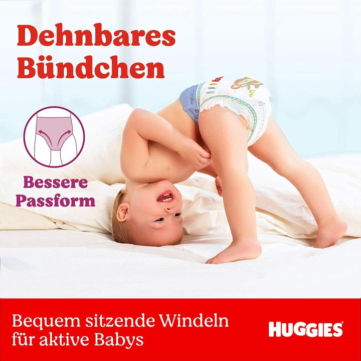 Huggies Ultra Comfort Babywindeln, Größe 3 (4-9 Kg), 168 Stück