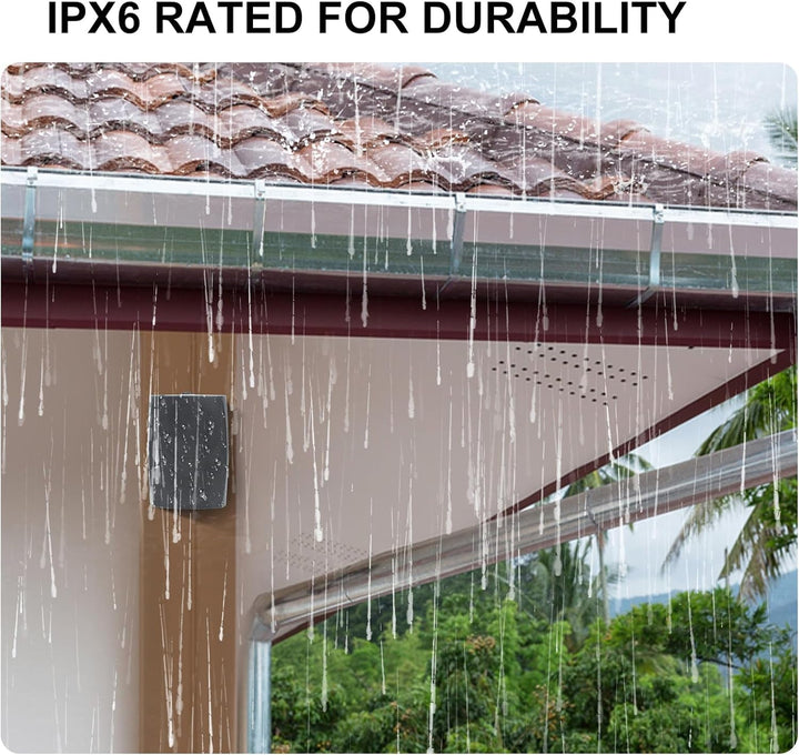 Herdio 16,5 Cm (6,5 Zoll) 800 W Outdoor-Lautsprecher, Kabelgebunden, Wasserdicht, Passiv Mit Kraftvollem Bass, Wandmontage, Lautsprecher Für Terrasse, Garage, Überdachte Deck, Allwetter-Haltbarkeit