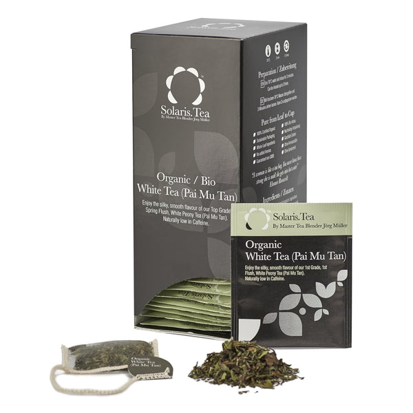 Bio - Ceai alb (Pai Mu Tan), 40 pliculețe de ceai din mătase, pachet de 1 (1 x 60 g)
