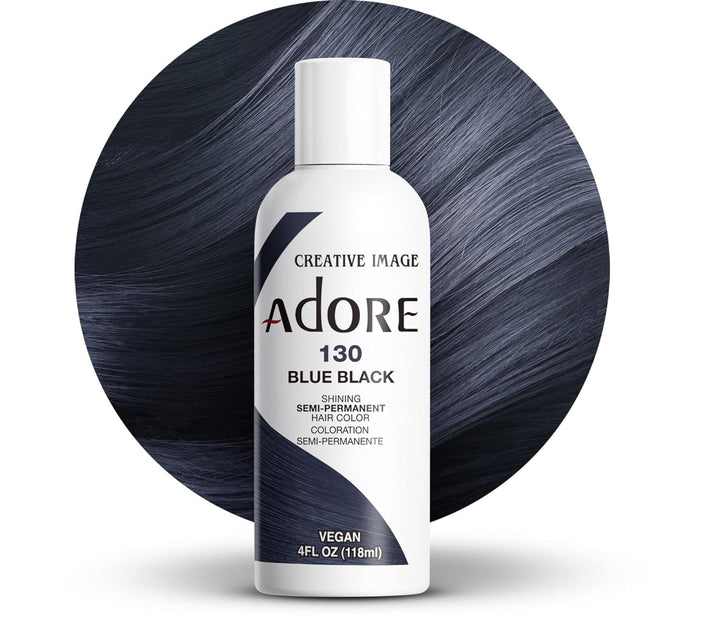 Shining Culoare de păr semipermanentă, 196 Albastru cer Vopsea pentru par Naty Shop 130 Albastru Negru 118 Ml (1 pachet)