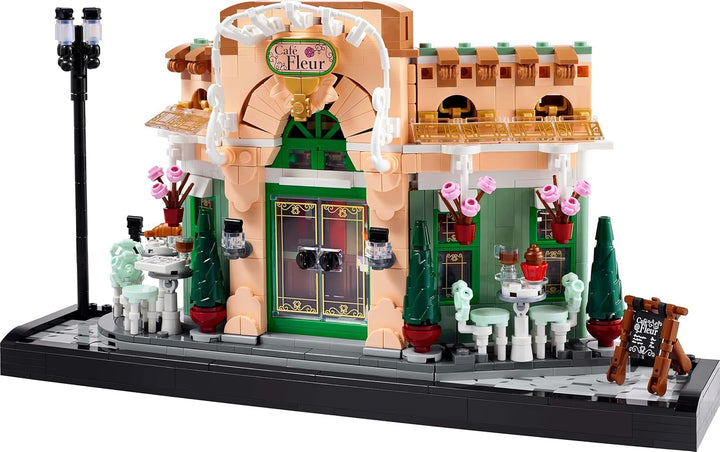 LEGO Icons French Café - Decorațiuni pentru sufragerie sau birou - Set de construcție pentru adulți, inclusiv fațadă pitorească, ghivece de flori suspendate și scaune - Cadou pentru bărbați și femei 10362