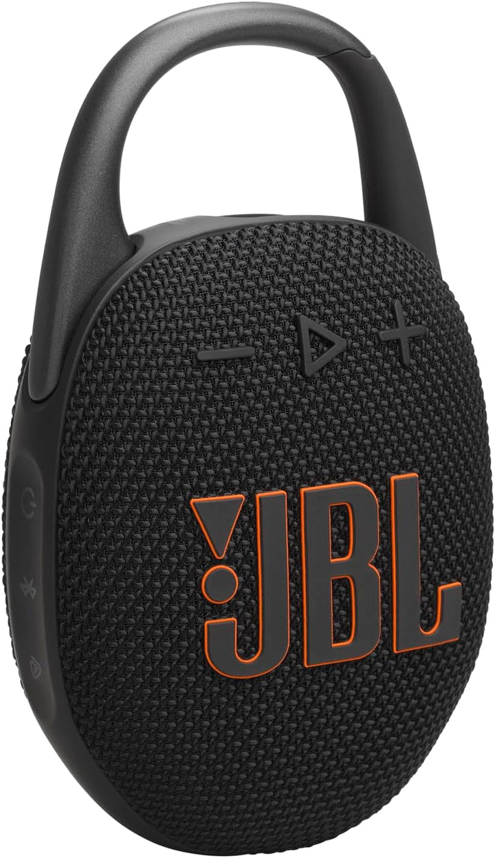 JBL Clip 5 - albastru - boxă portabilă Bluetooth cu sunet JBL Pro, bas profund și funcție Playtime Boost - rezistentă la apă și praf - 12 ore de funcționare