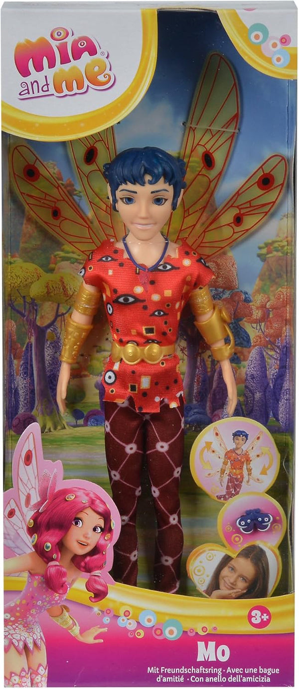 Simba 109480091 - Mia an Me Dressing Doll Mo, Elf cu aripi și picioare mobile, accesorii 6X și inel de prietenie, 24.5Cm, de la 3 ani [Exclusiv pe Amazon]