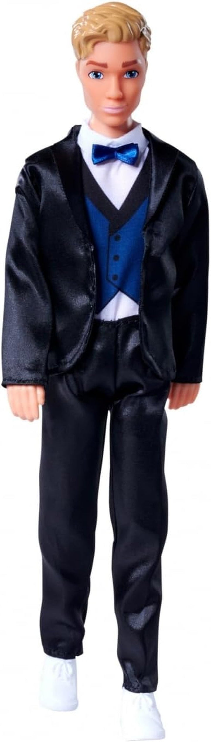 Simba 105733629 - Steffi Love Kevin Charming, păpușa de joacă poartă un costum elegant cu papion și vestă, 30 cm, de la 3 ani, albastru