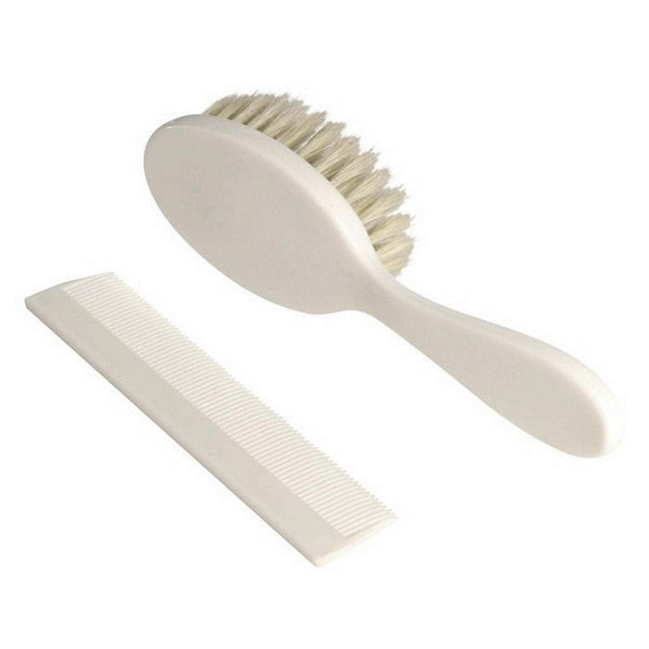 315005 Pieptene și perie din plastic alb