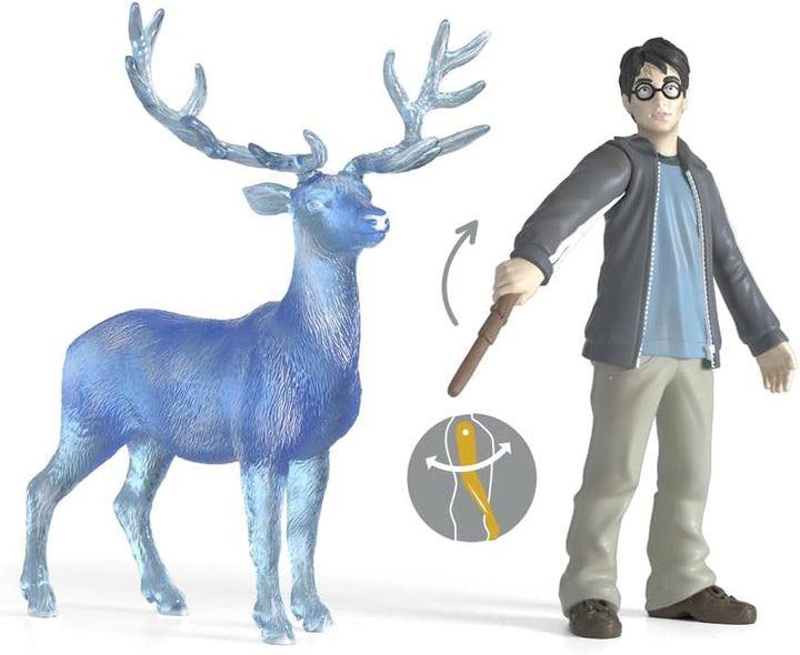 Schleich 42680 Harry Potter & Patronus, de la 6 ani, HARRY POTTER - figurină de joacă, 16 X 11 X 18 cm