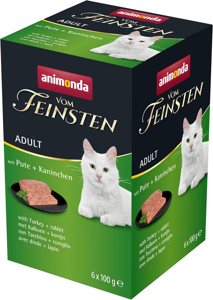 Animonda Vom Feinsten Adult Sauce Variety (32 X 100 G), hrană umedă pentru pisici adulte, hrană pentru pisici fără cereale și zahăr, bucăți fragede într-un sos delicios