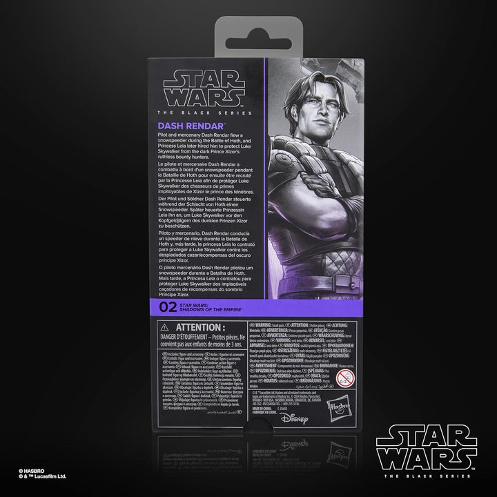 Star Wars Seria Neagră Dash Rendar, Star Wars: Umbrele Imperiului Personaj de colecție (15 cm)