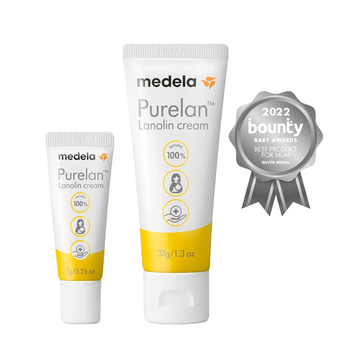 Medela Purelan 37G Lanolin Nipple Cream - Fast Relief for Sore Nipples and Dry Skin, 100% Natural, Hypoallergenic, Dermatologically Tested and Free from Fragrance