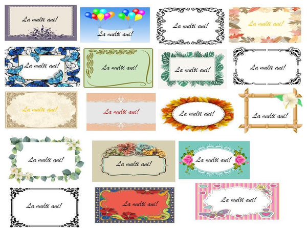 Imagine comestibila, vafa, format A4, Mesaj Aniversar Imagini comestibile Nati Shop