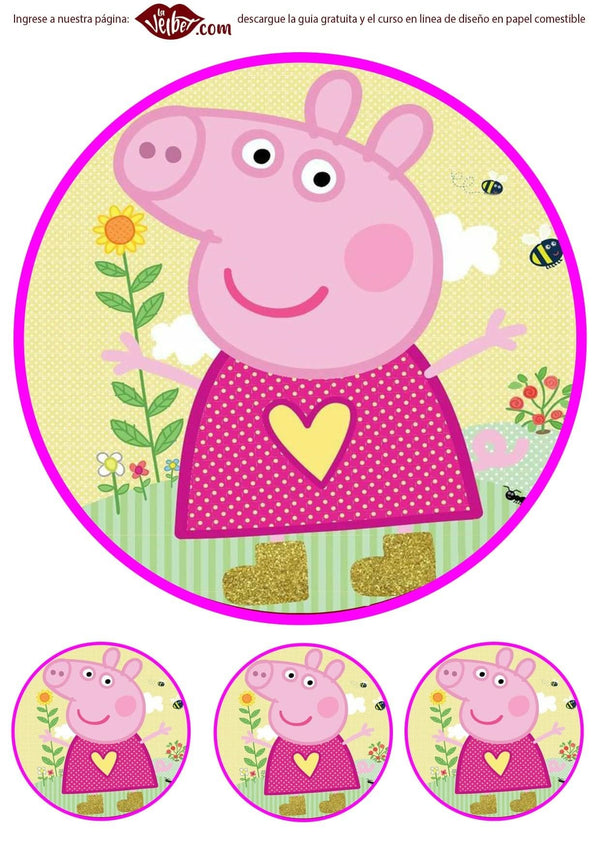 Imagine comestibila, vafa, format A4, Peppa Pig - Nati Shop