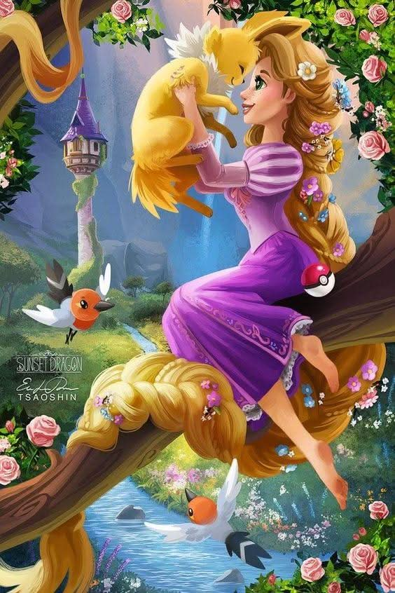 Imagine comestibila, vafa, format A4, RAPUNZEL - Nati Shop