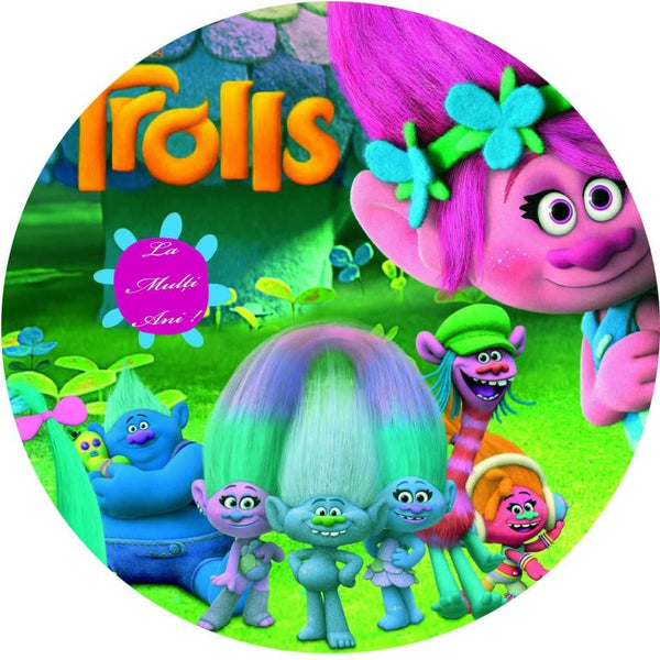 Imagine comestibila, vafa, format A4, Trolls Imagini comestibile Nati Shop