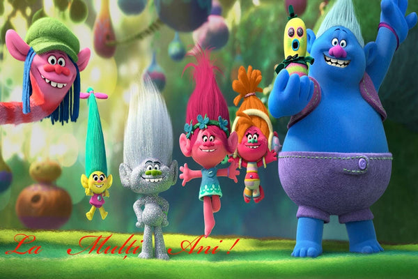 Imagine comestibila, vafa, format A4, Trolls Imagini comestibile Nati Shop