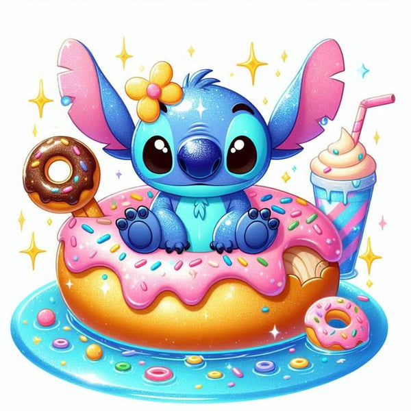 Imagine comestibila, vafa sau icing, format A4, Lilo and Stitch - Nati Shop