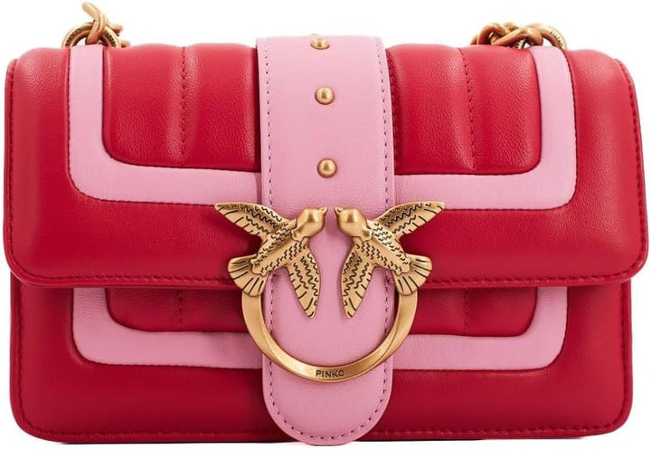 Pinko Ladies Love One Mini Cl Single Sheep Napp Line Quilt Bag