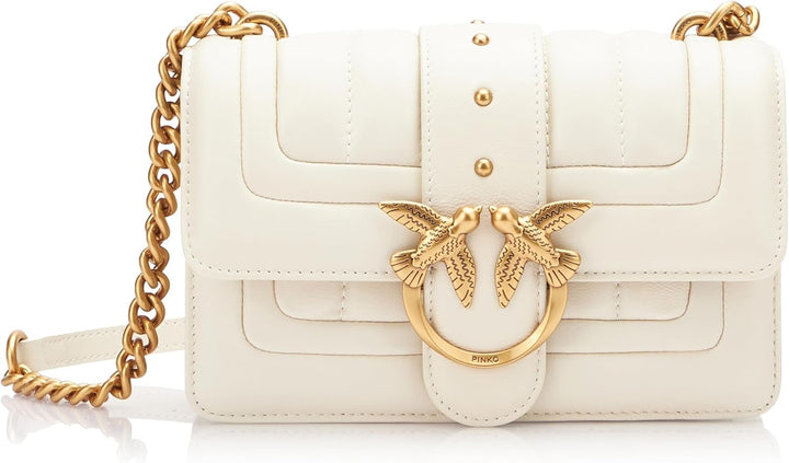 Pinko Ladies Love One Mini Cl Single Sheep Napp Line Quilt Bag
