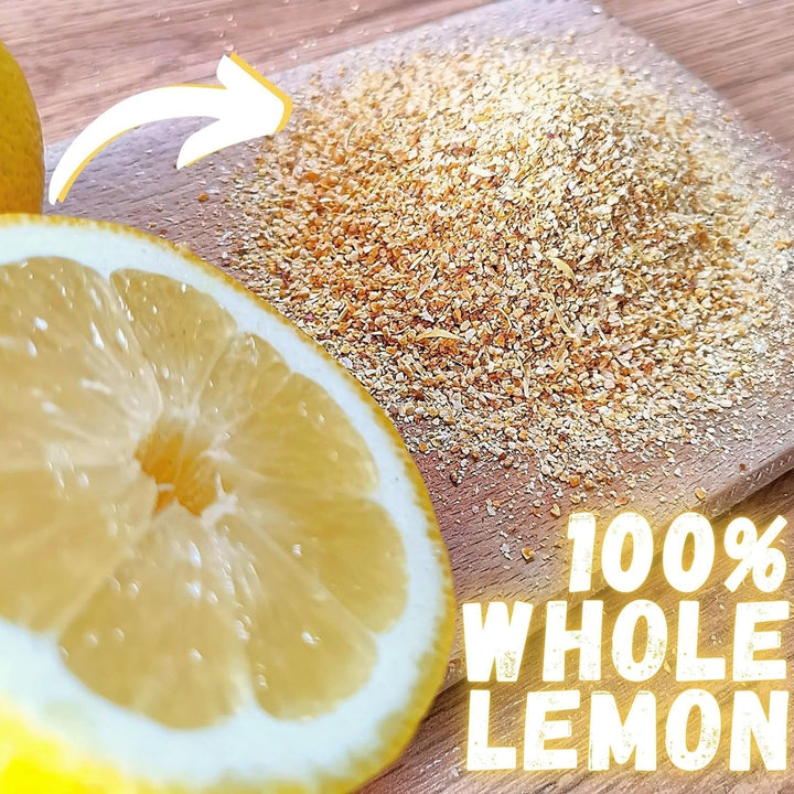 Pulbere de lămâie uscată din lămâi întregi | 100% fructe uscate naturale de calitate alimentară | Pulbere de fructe pure din coajă de lămâie | Lămâi uscate | Fructe uscate (pulbere grosieră) Produse deshidratate Naty Shop