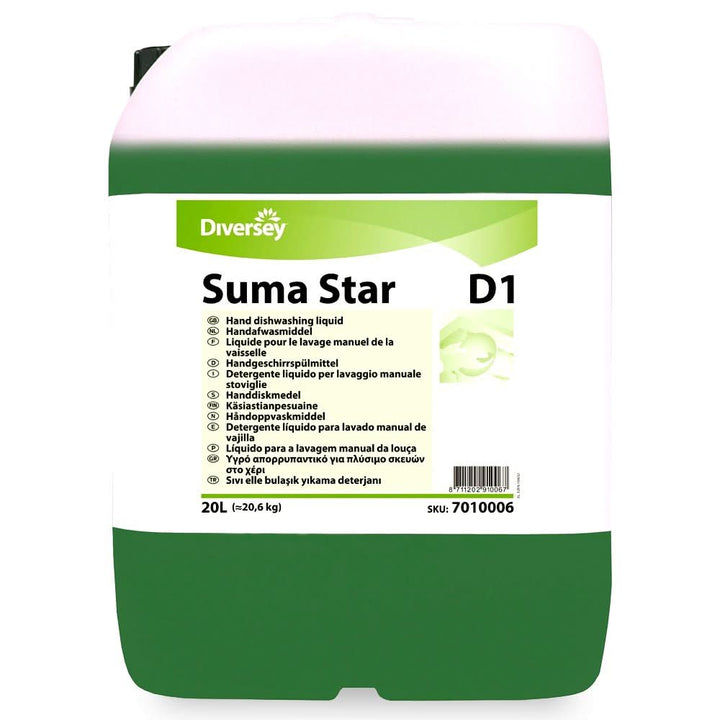 Suma Star D1 - Detergent lichid concentrat manual pentru vase profesional 20L - Nati Shop