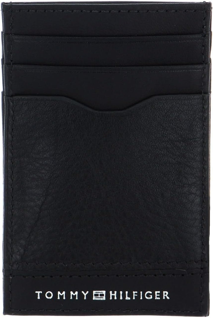 Tommy Hilfiger Bărbați TH Central Cardholder, Bi-Fold Wallet, negru, o singură dimensiune Portofel Barbati Naty Shop