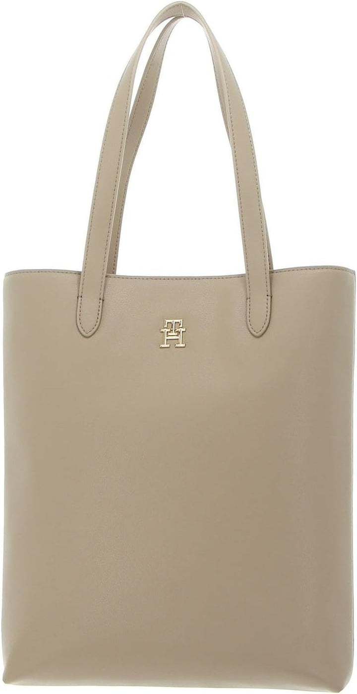Tommy Hilfiger Th Casual Slim Tote Ns Tote Bag Genti Femei Naty Shop Bej (Bej)